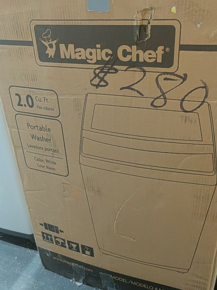 New Magic Chef Portable Washer 2.0cuft
