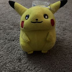 Pokemon Pikachu Plushy With Window Suction Cup 