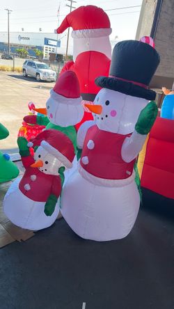 inflatable Santa Claus 3pcs in one