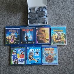 3D Kids Blu-rays And 3D Glasses