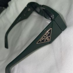 Green Prada Symbole Sunglasses