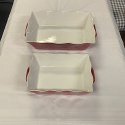 Two La Boulanger Baking Dishes