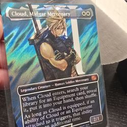 MTG Final Fantasy - Cloud, Midgar Mercenarys Surge Foil Mythic