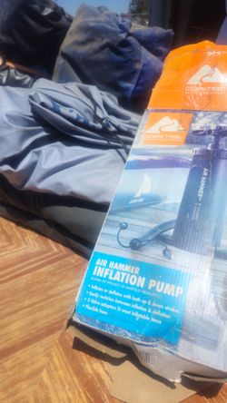 Pump and 3 inflatable mattress