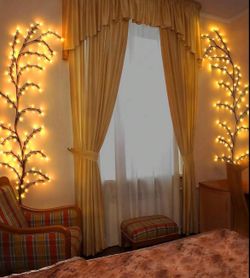 2 pcs : Vines For Home Decor With Remote Control On/Off Timmer Dim,7.5Ft Christmas Decorations Artificial Tree Branches With 144 LEDs Enchanted Willow