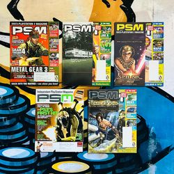 PSM Magazine Lot Of 5, Vintage Retro, GREAT Condition With All Original Inserts!