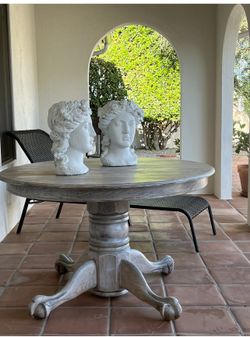 Antique Clawfoot Dining Table
