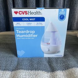 CVS Health Cool Mist Teardrop Humidifier - New/In Box