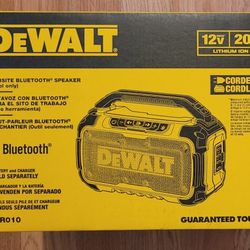 New Dewalt 20v Cordless Bluetooth Speaker Tool-only. $70 Firm, Pickup Only 