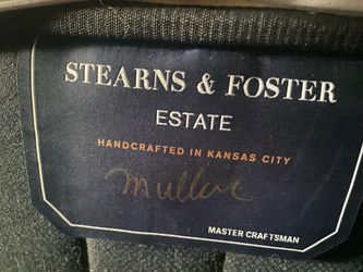 2023 Stearns  and Foster estate firm KING exceptionally clean, no sagging, NON smoking home