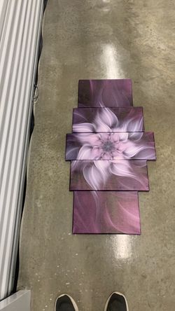 Purple Orchid Picture Wall Art