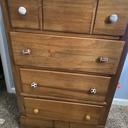 Solid Rock Maple and hardwood tall dresser