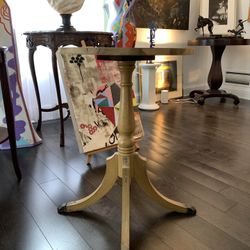 Antique Round Occasional Table 