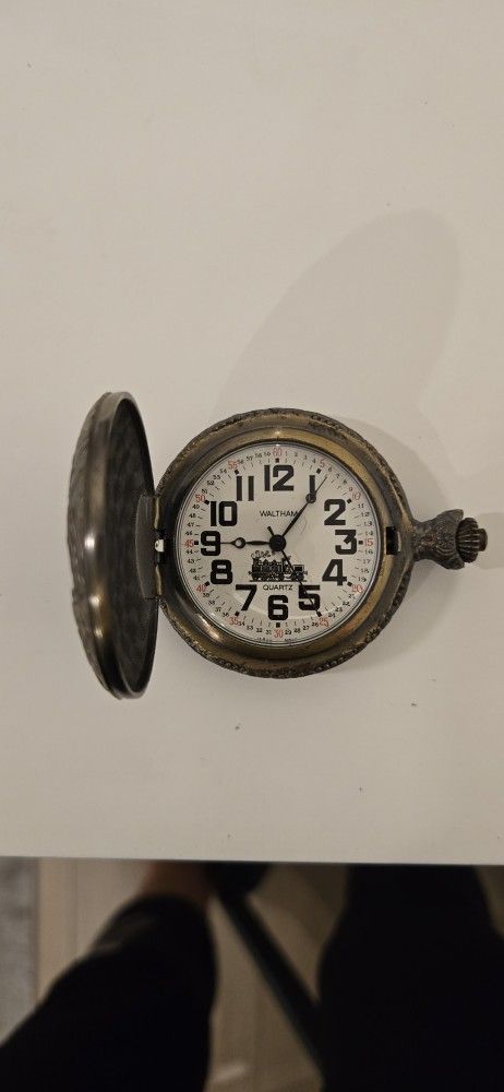 Vintage Waltham Train Pocket Watch. Needs to be serviced