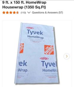 Tyvek house warp