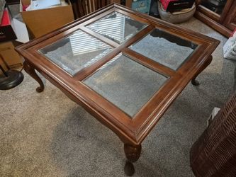 Wood & Glass Coffee Table