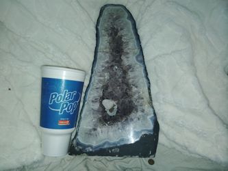 Purple amethyst geode