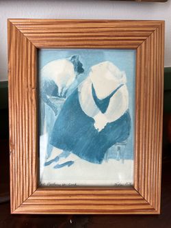 Framed Art Print "Cat Pushing His Luck"