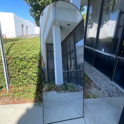 70 x 26 Full Length Arch Mirror with Stand