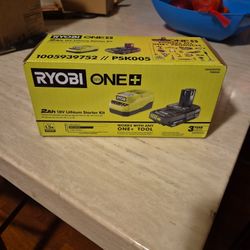 Ryobi One + 2ah 18v Lithium Starter Kit