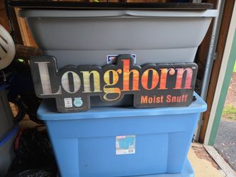 Longhorn plastic sign