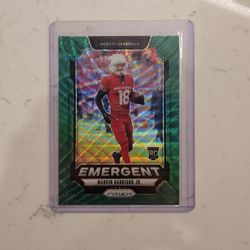 Marvin Harrison Jr. Prizm Rookie Green Wave Football Card 