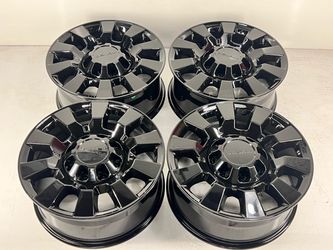 20x8.5 GMC Denali Oem wheel Tripple gloss black Fit 2026 model & older 8x180 2011-2026 —-$995 wheel exechamge Limited time offer $895 wheel exhan
