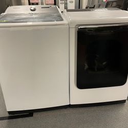 Samsung Top Load Washer And Electric Dryer Set 