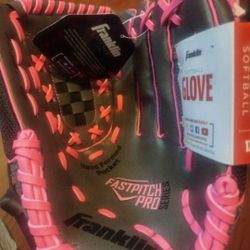 Franklin Softball Gloves  Windmill Fast pitch  Pink- Right + Left Hand Throw - Adult