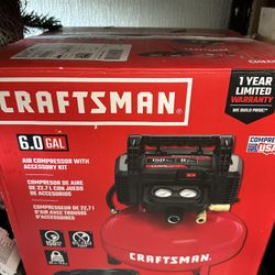 Craftsman 6 Gallon Portable Electric Pancake Air Compressor with Accessory Kit (CMEC6150K).