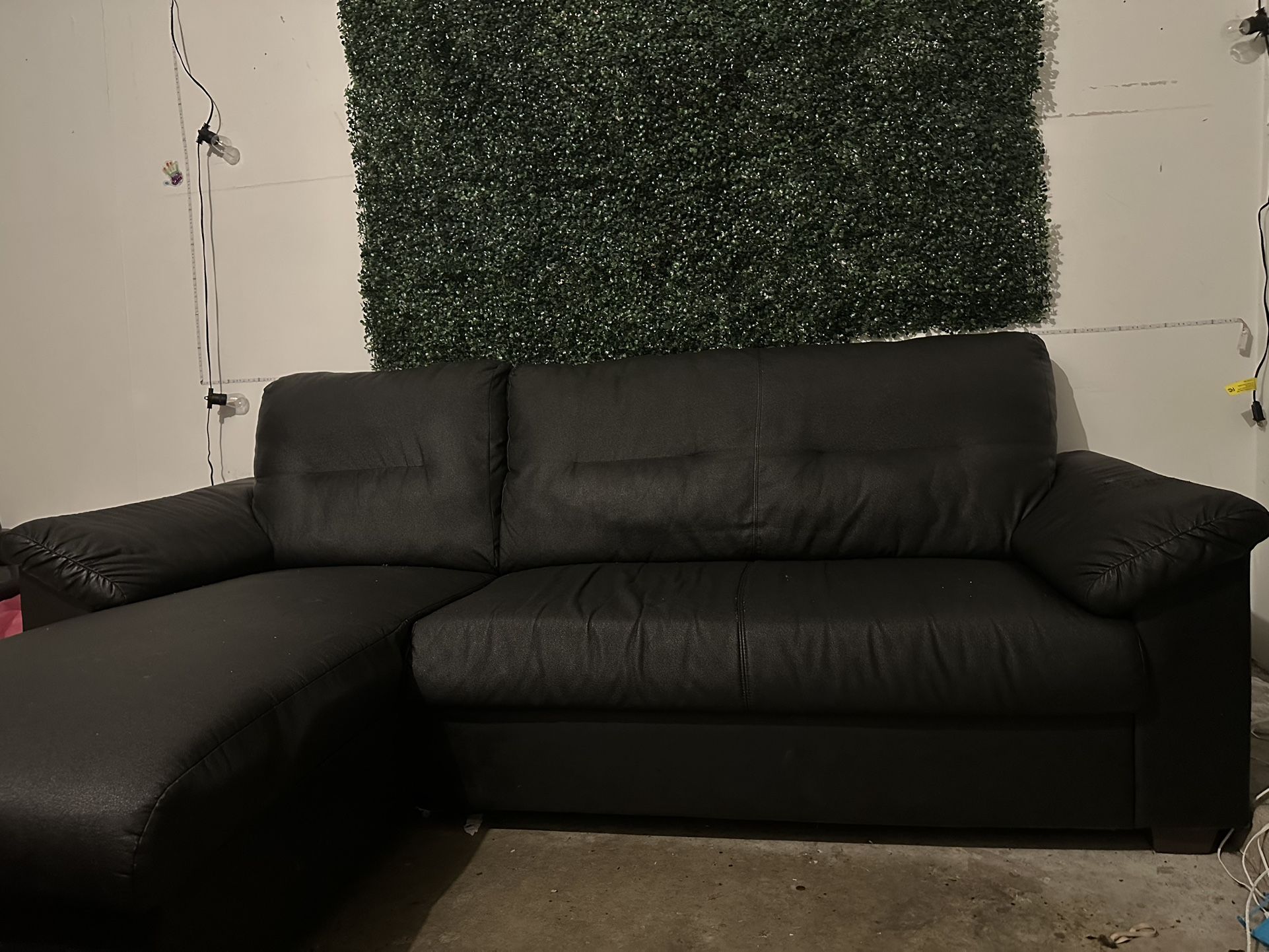 Black L Shaped Couch