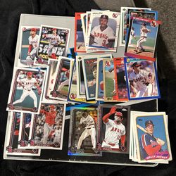 Los Angeles Angels Of Anaheim Lot Of 37 Baseball Cards