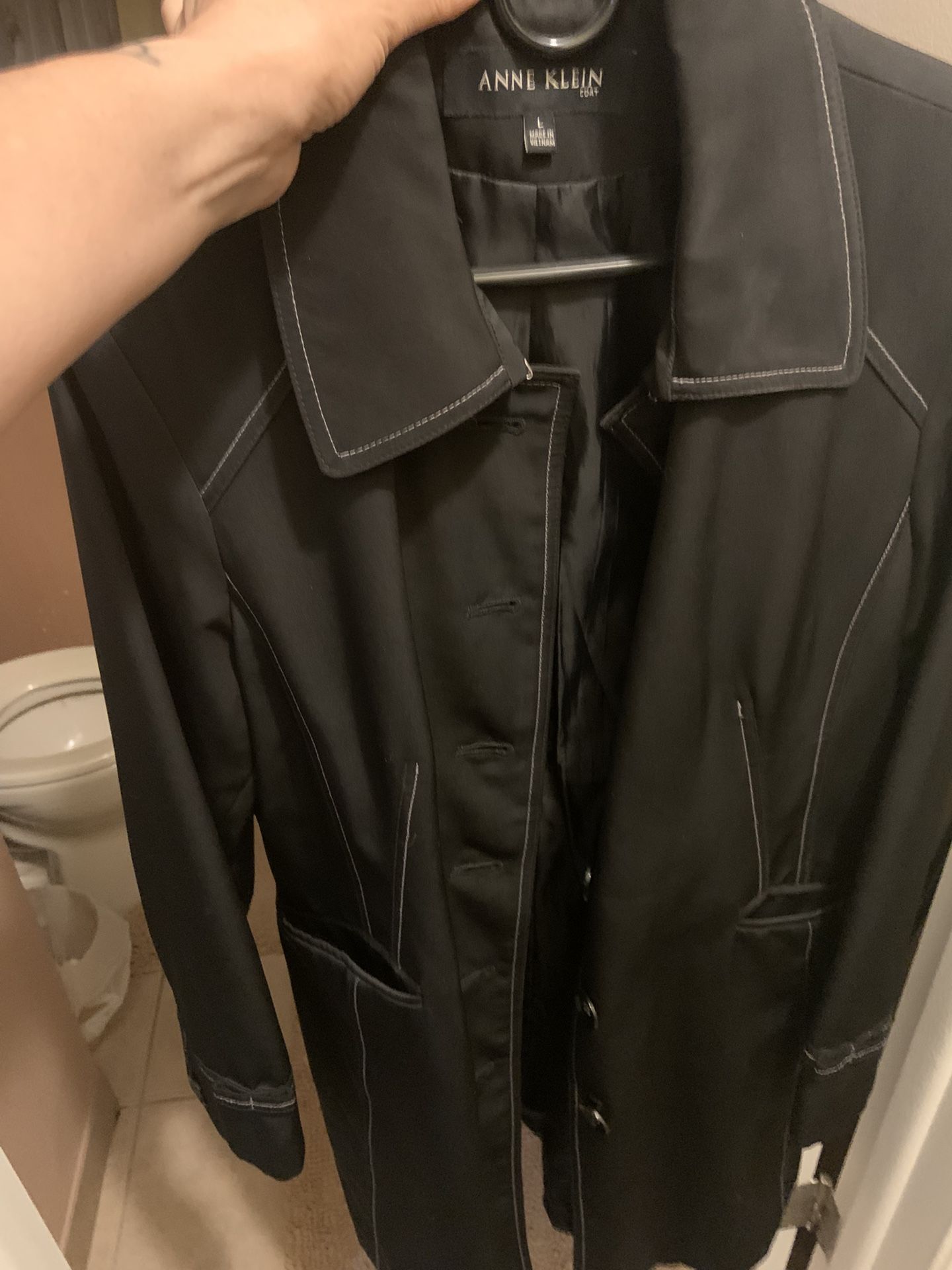 Calvin Klein Raincoat & Scarf