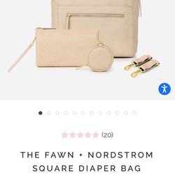 THE FAWN + NORDSTROM SQUARE DIAPER BAG BUNDLE