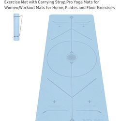 Blue yoga mat
