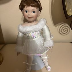 Adorable Ballerina Porcelain Doll