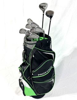 Mens Complete Golf Set RH + Bag | New Midsize Grips! Driver Irons Woods