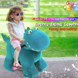 Kids' Scooter – Electric Dinosaur – Pedal-Powered Walker