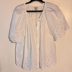 XXL White Blouse, Cotton, a new day