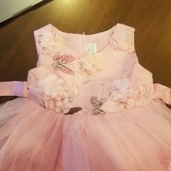 Pink Butterfly Dress SZ 18mo
