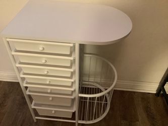Home Shopping Network roller bins with basket