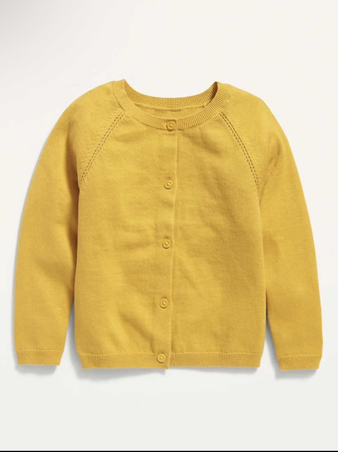 Old Navy | Solid Button-Front Crew-Neck Cardigan, Size 5T