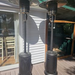 2 matching outdoor patio heaters- great condition