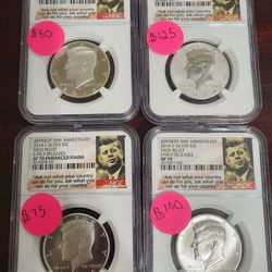 Kennedy 50th Anniversary 50C PF70 2014 High Relief Set