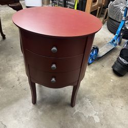 Free Two Matching Red End Tables 