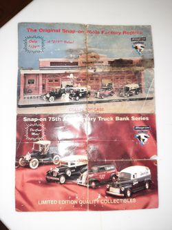 Snap-on tools collectable Garage with first four tool trucks
