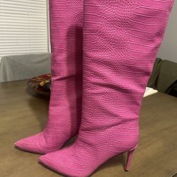 Coach snake Boots Pink 