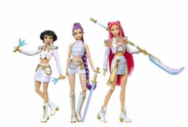 Kpop Demon Hunters Huntr/X 3-pack Mattel dolls limited edition