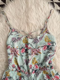 Floral Spaghetti Strap Romper size 10