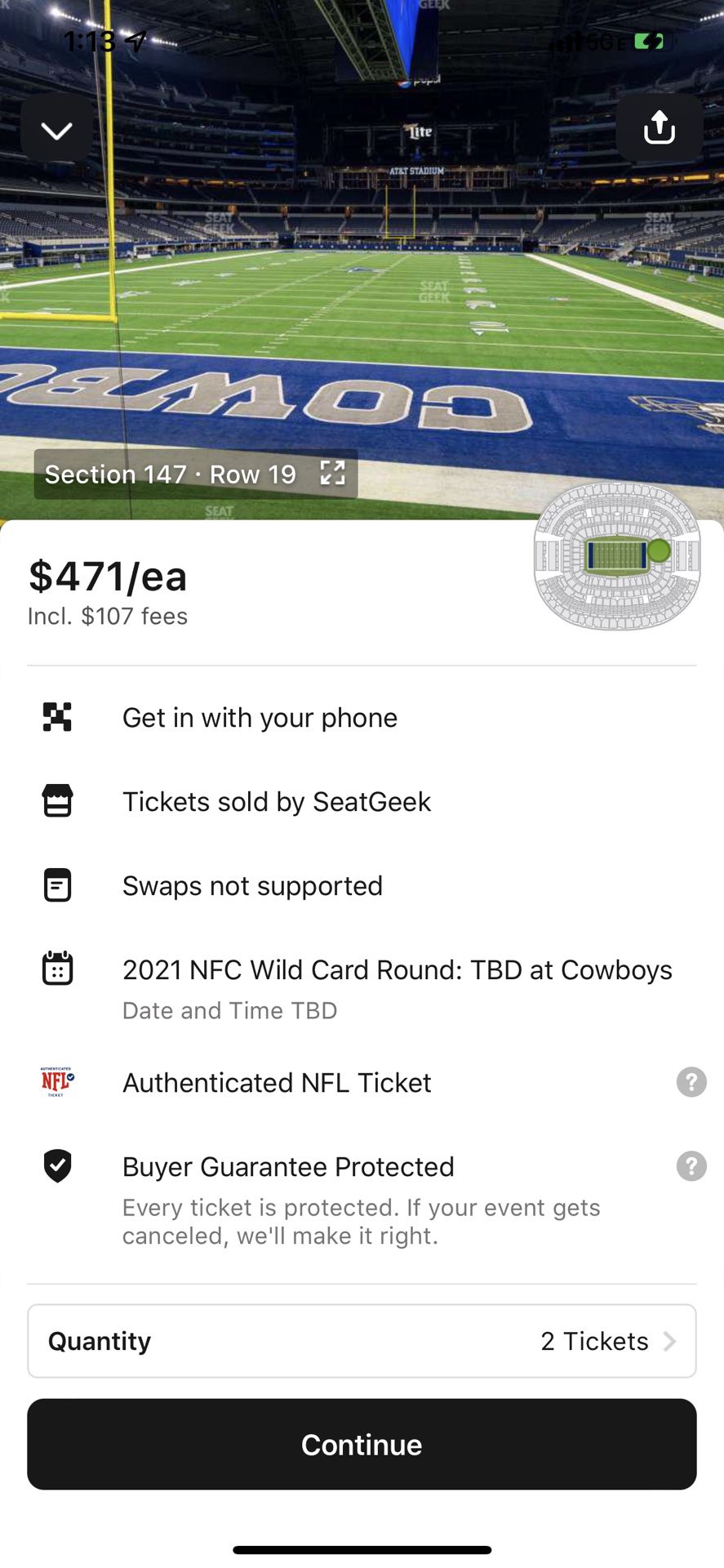 Dallas Cowboys  Playoff Tickets!!!!! 